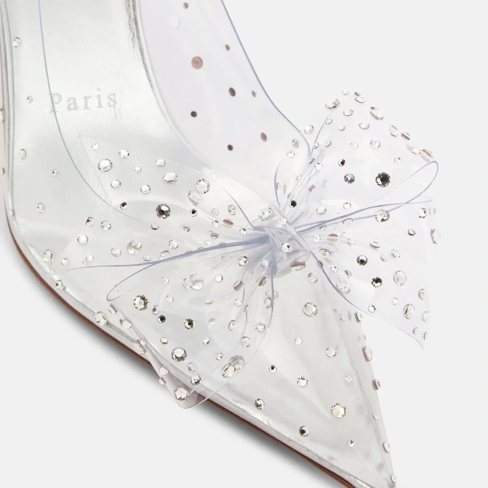 CHRISTIAN LOUBOUTIN Jelly 80 crystal embellished PVC pumps Size 39 NEW - Picture 6 of 6
